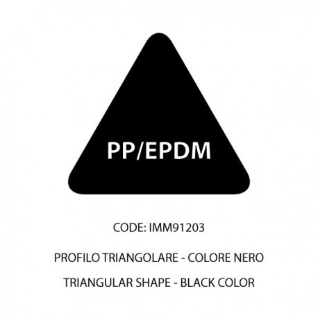 PP/EPDM barra nera triangolare