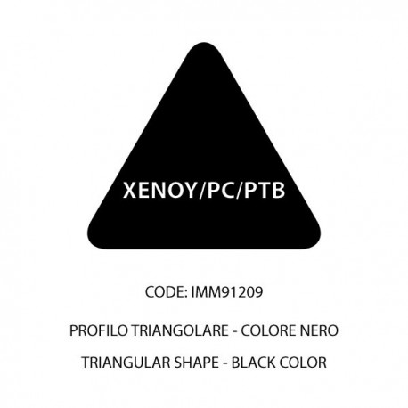 XENOY/PC/PTB barra nera triangolare