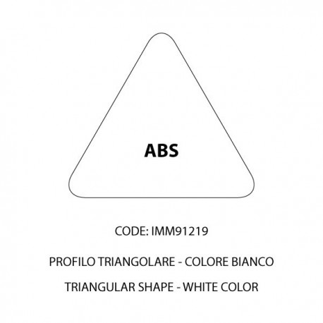 ABS barra bianca triangolare